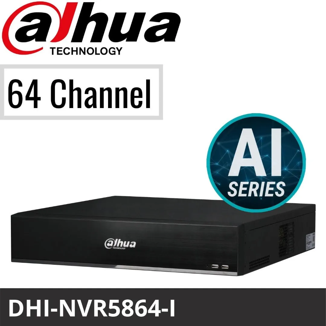 Dahua 64Channel 2U WizMind Network Video Recorder (DHI-NVR5864-I)