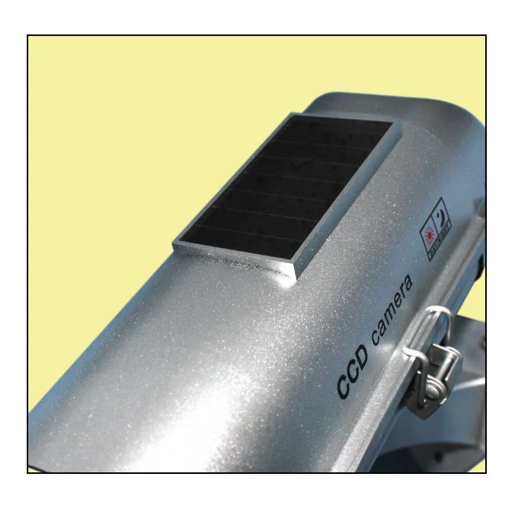 Dummy Camera w/ Solar Powered Motion Strobe Light