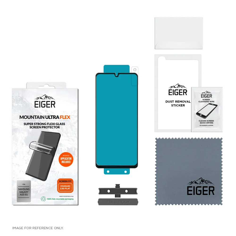 Eiger Mountain Ultraflex Flexiglass Screen Protector 2.5D for Samsung Galaxy A33 5G