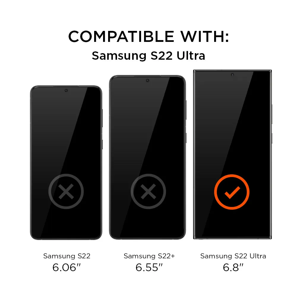 Eiger Mountain Ultraflex Flexiglass Screen Protector 3D for Samsung Galaxy S22 Ultra