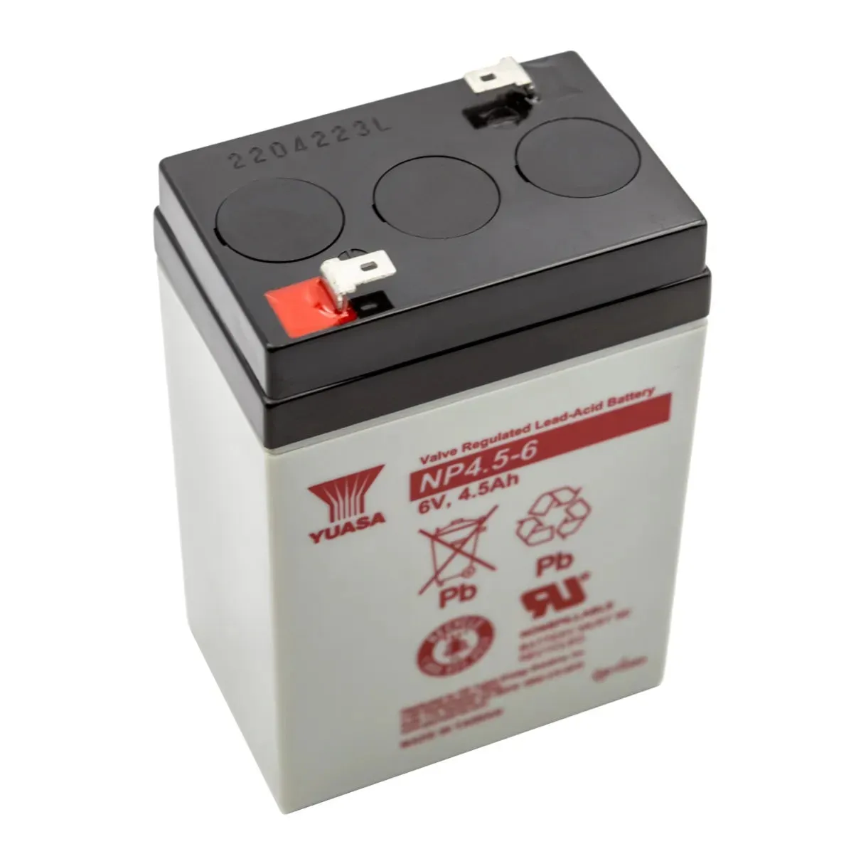 Enersys Genesis Yuasa NP4.5-6 Battery - 6 Volt 4.5 Ah