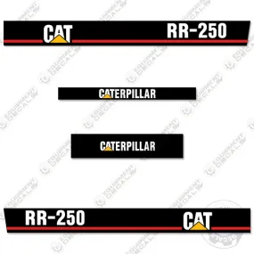 Fits Caterpillar RR250 Decal Kit Soil Stabilizer