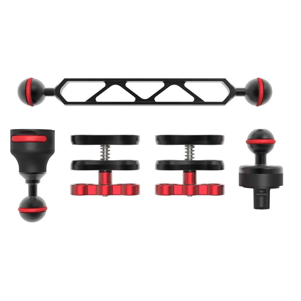 Flex-Connect Ball Arm Kit (Includes SL995/SL999 Ball Joints, SL9909 8” Ball Arm, 2x SL9907 1” Ball Clamps) 15”/38cm total length