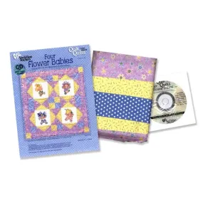 Flower Babies Quik Quilt Kit by Vermillion Stitchery