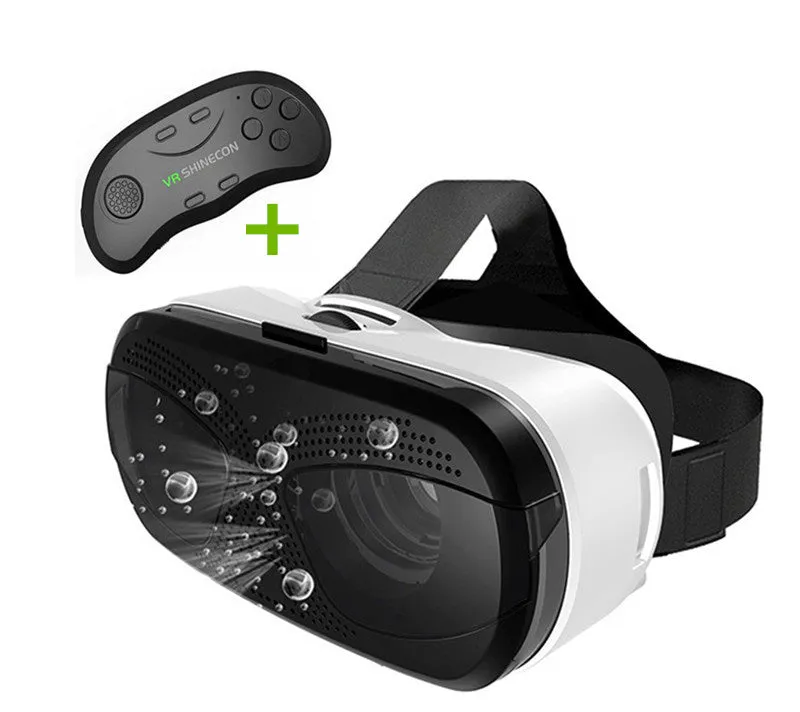 Gafas-3D Eyelasses Blue Lens VR Headset Goggles Gamepad Set Virtual Reality Glasses for Lenovo Sony LG Movie Game Virtual Viewer