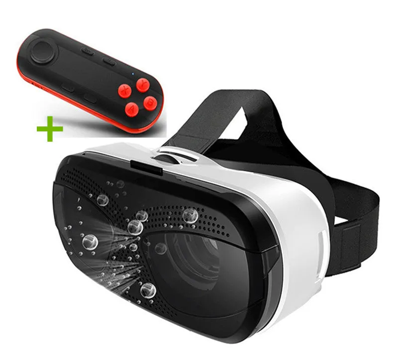 Gafas-3D Eyelasses Blue Lens VR Headset Goggles Gamepad Set Virtual Reality Glasses for Lenovo Sony LG Movie Game Virtual Viewer