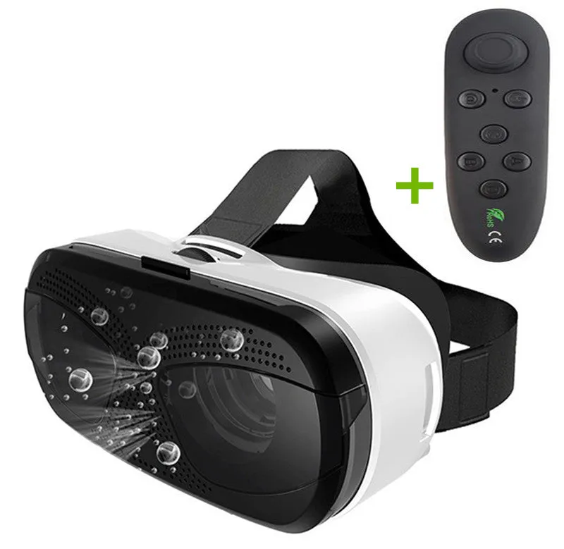 Gafas-3D Eyelasses Blue Lens VR Headset Goggles Gamepad Set Virtual Reality Glasses for Lenovo Sony LG Movie Game Virtual Viewer
