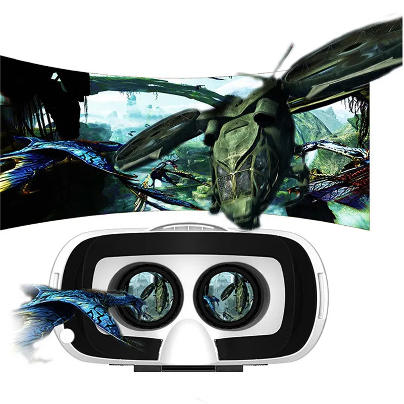 Gafas-3D Eyelasses Blue Lens VR Headset Goggles Gamepad Set Virtual Reality Glasses for Lenovo Sony LG Movie Game Virtual Viewer