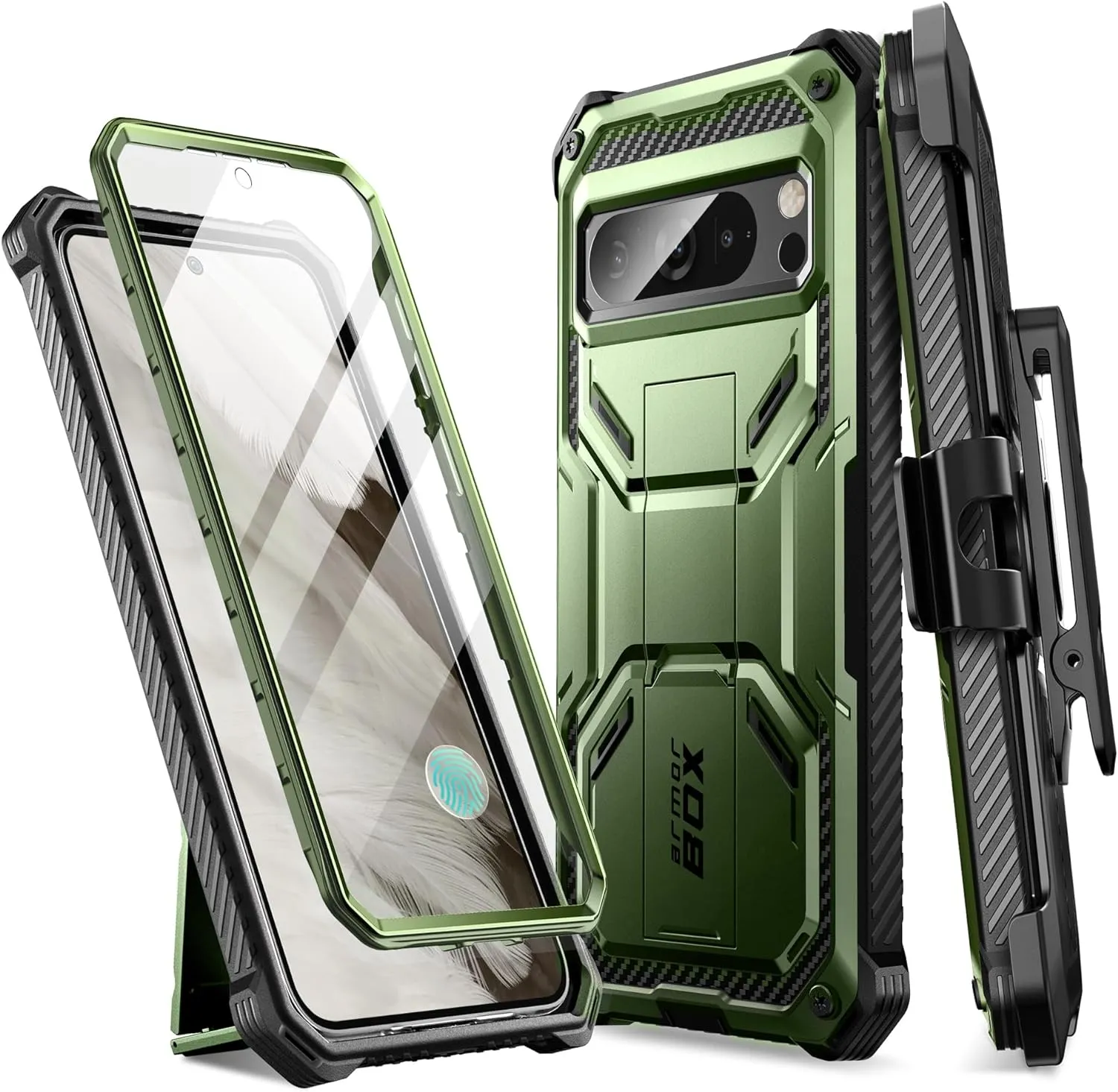 Google Pixel 8 Pro Case  Built-in Screen Protector  Bumper Protective Phone Case