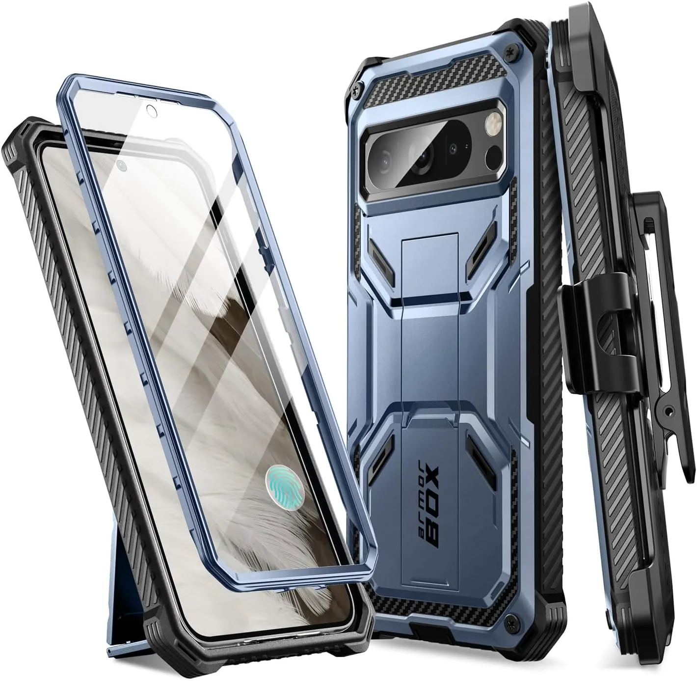 Google Pixel 8 Pro Case  Built-in Screen Protector  Bumper Protective Phone Case