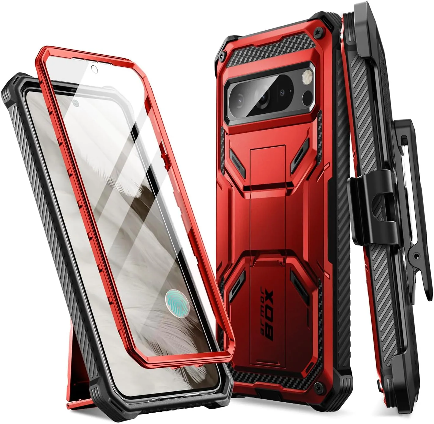 Google Pixel 8 Pro Case  Built-in Screen Protector  Bumper Protective Phone Case