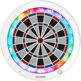 Gran Darts Gran Board 3S Bluetooth Electronic Dartboard - Limited Edition White