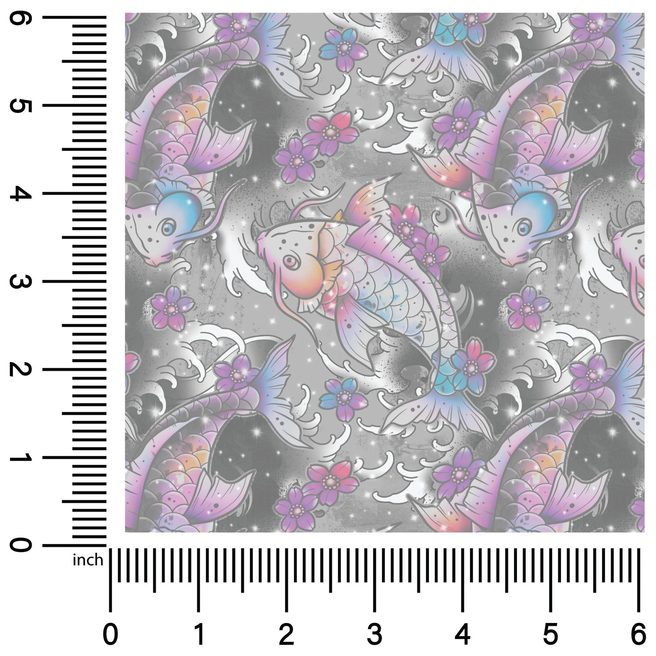 Grey Koi | 18" Vinyl Roll