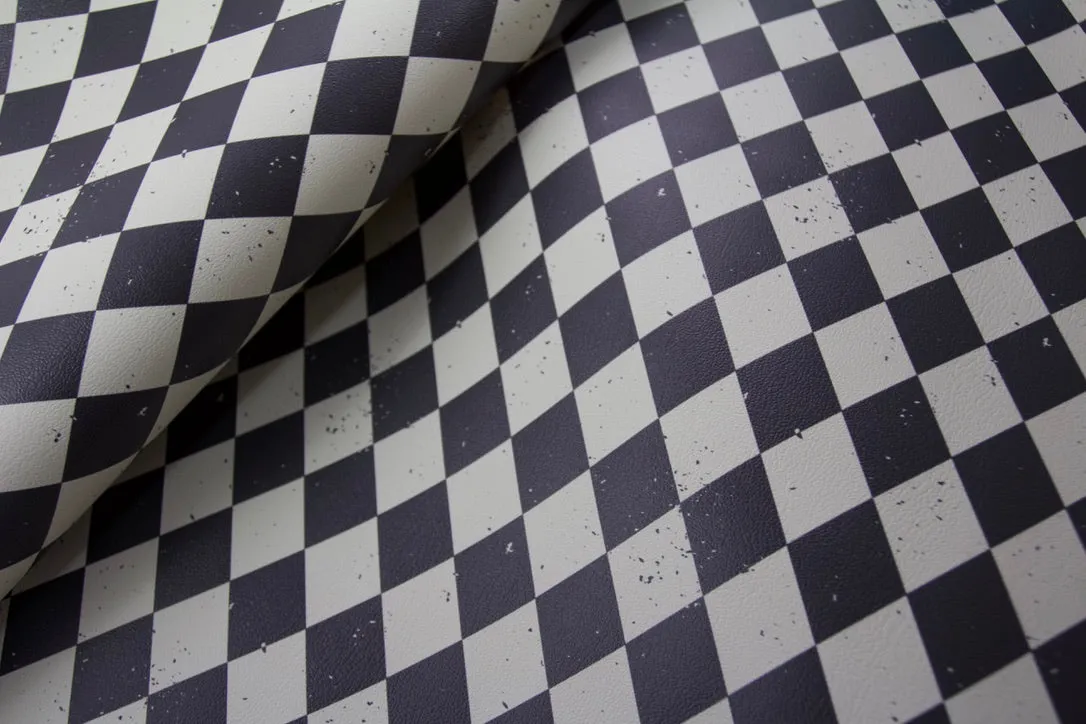 Harlequin Distressed Checkers | 18" Vinyl Roll