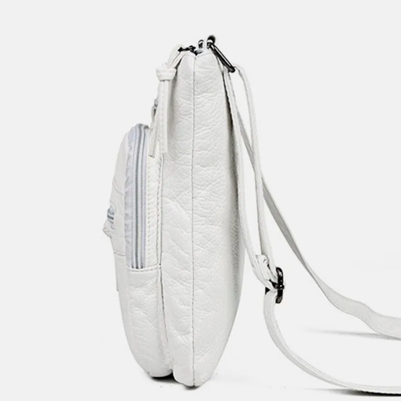 High Capacity Soft Leather Crossbody Bag Shoulder Bag