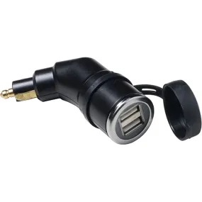 Interphone 12V 2 USB Moto Adapter DIN Connector