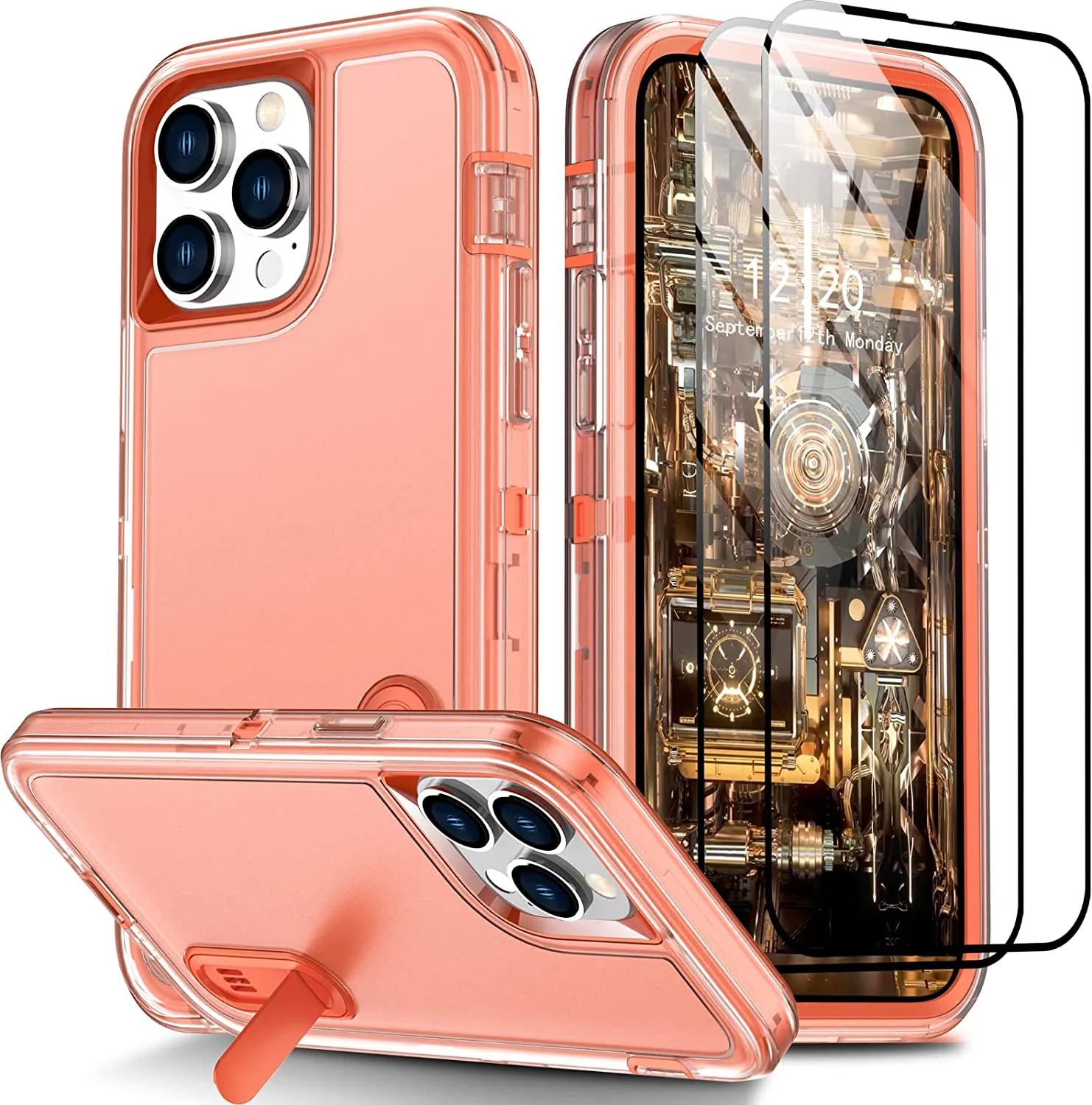iPhone 14 Pro Max Case Military Grade Shockproof Heavy Duty Protection Black
