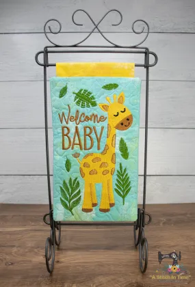 ITH Welcome Baby Mylar Mini Quilt