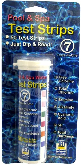 Jed Pool Tools 00-492-01 Pool Test Kit Refill, 7-Way :EA: QUANTITY: 1