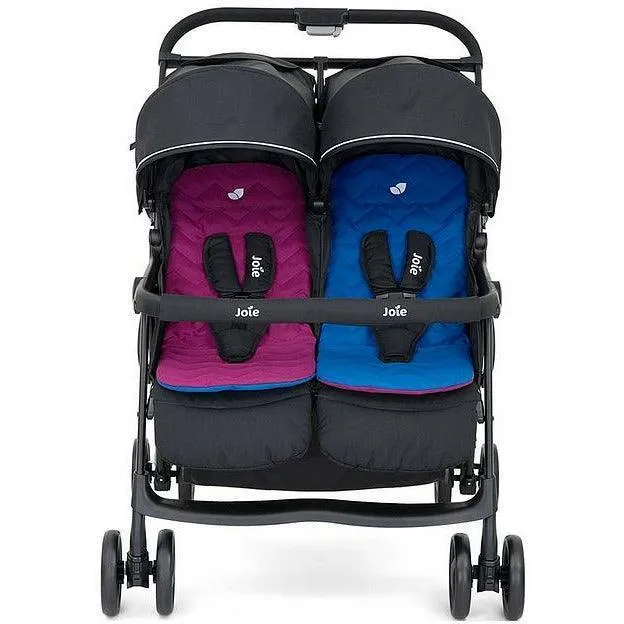 Joie Aire Twin Stroller, Blue/pink