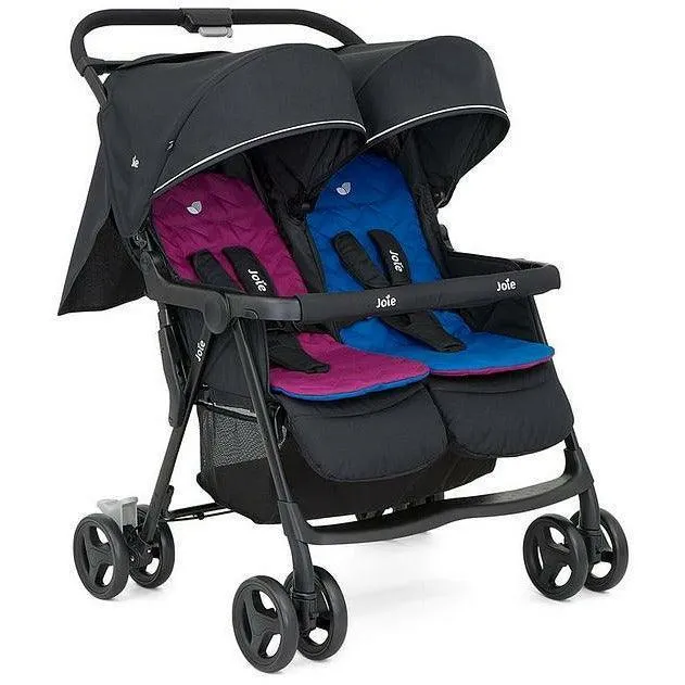 Joie Aire Twin Stroller, Blue/pink