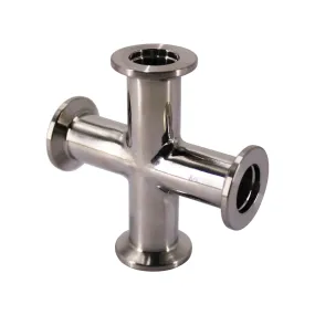 KF / NW 4 Way Cross Vacuum Fitting