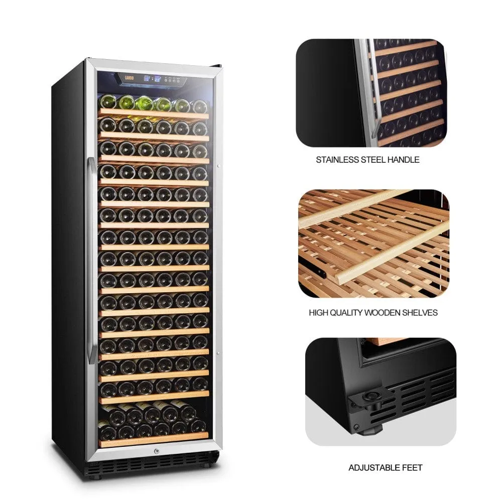 Lanbo 171 Bottles Single Zone Stainless Steel Wine Coolers LW177S