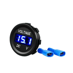 LED Digital Display Voltmeter Panel Blue