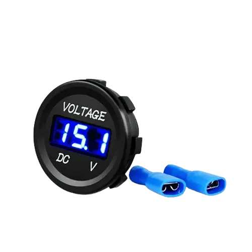 LED Digital Display Voltmeter Panel Blue