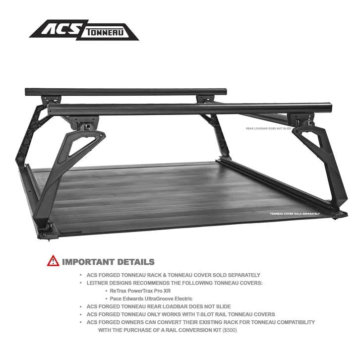 Leitner Designs ACS Forged Tonneau Rails Only For Nissan Titan 2004-2022