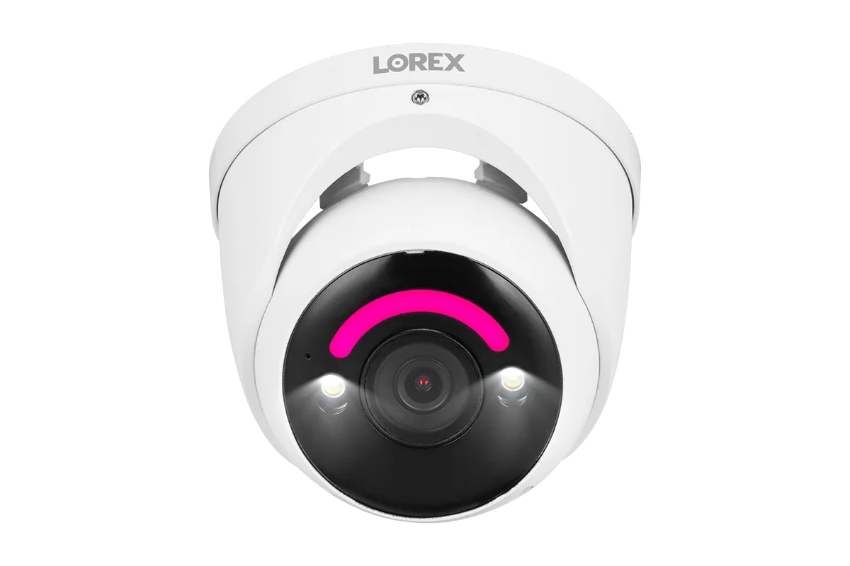 Lorex 4K  Ultra HD 12MP Smart Security Lighting Deterrence Dome AI PoE IP Wired Camera