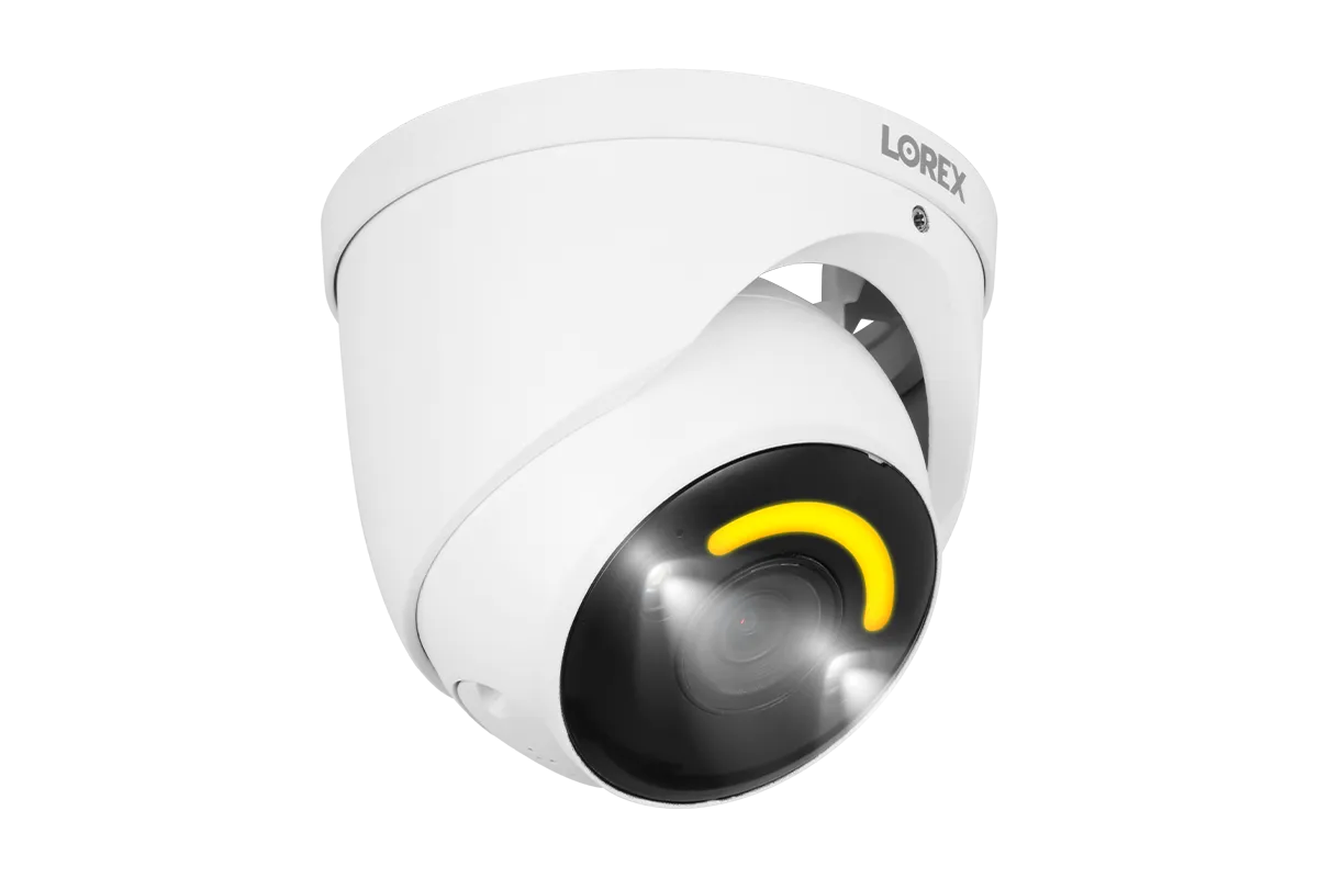 Lorex 4K  Ultra HD 12MP Smart Security Lighting Deterrence Dome AI PoE IP Wired Camera