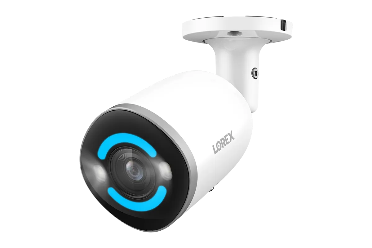 Lorex H15 4K Smart Security Lighting Deterrence Bullet AI PoE IP Wired Cameras