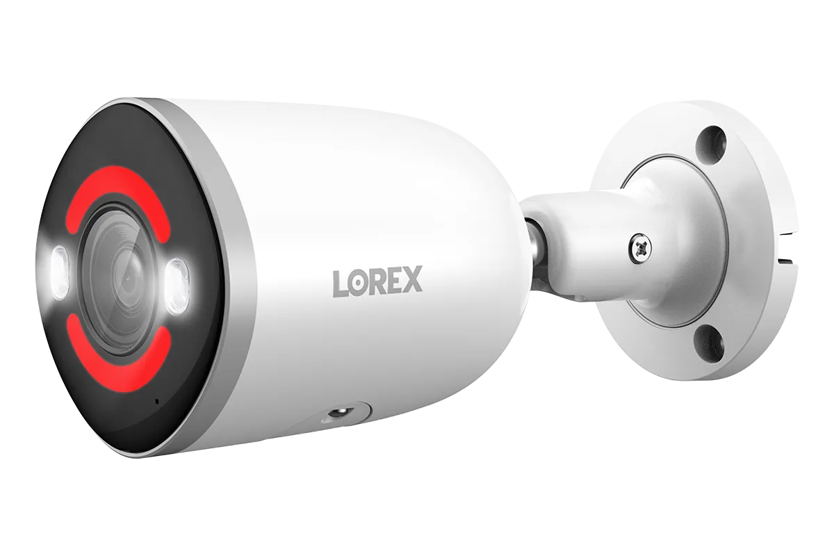 Lorex H15 4K Smart Security Lighting Deterrence Bullet AI PoE IP Wired Cameras