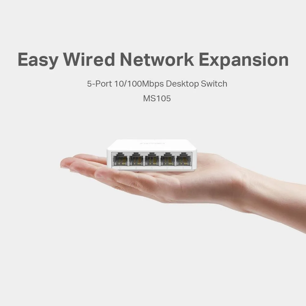 Mercusys MS105 Unmanaged Desktop Switch 5 Ports 10/100Mbps