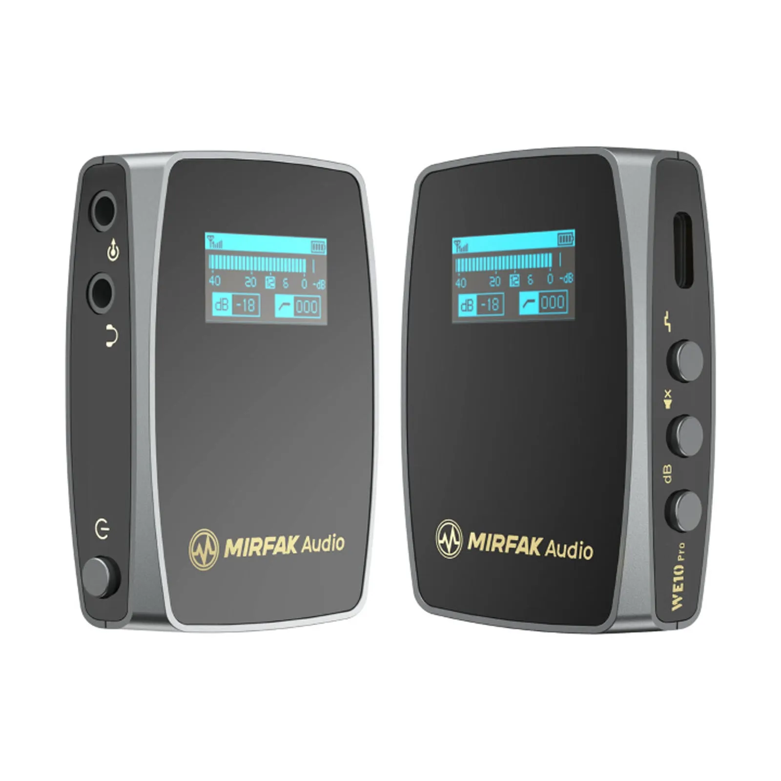 Mirfak WE10 Pro Wireless Microphone System Transmitter Receiver MFA11 Recording