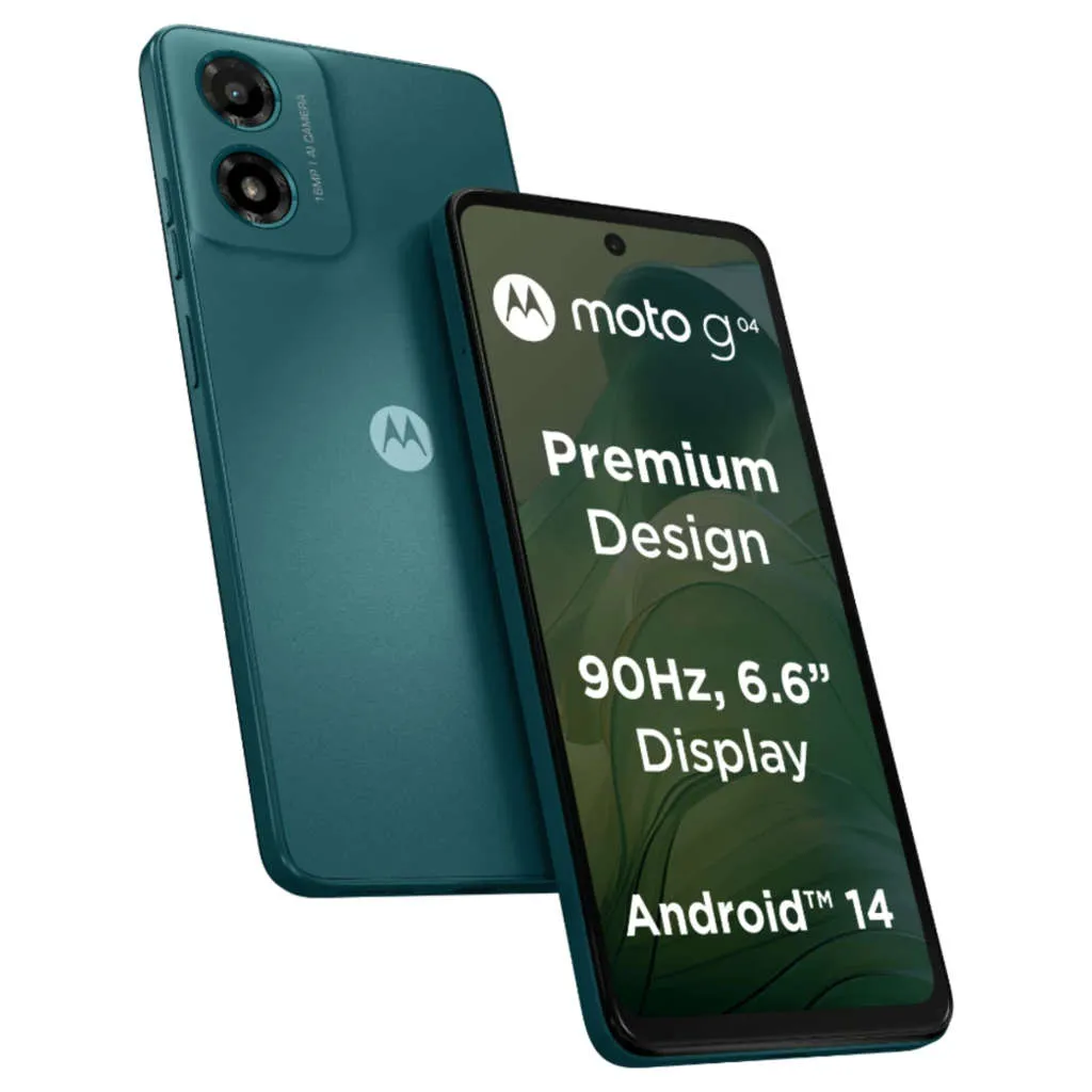 Motorola g04s Smartphone 4GB RAM 64GB Storage Sea Green