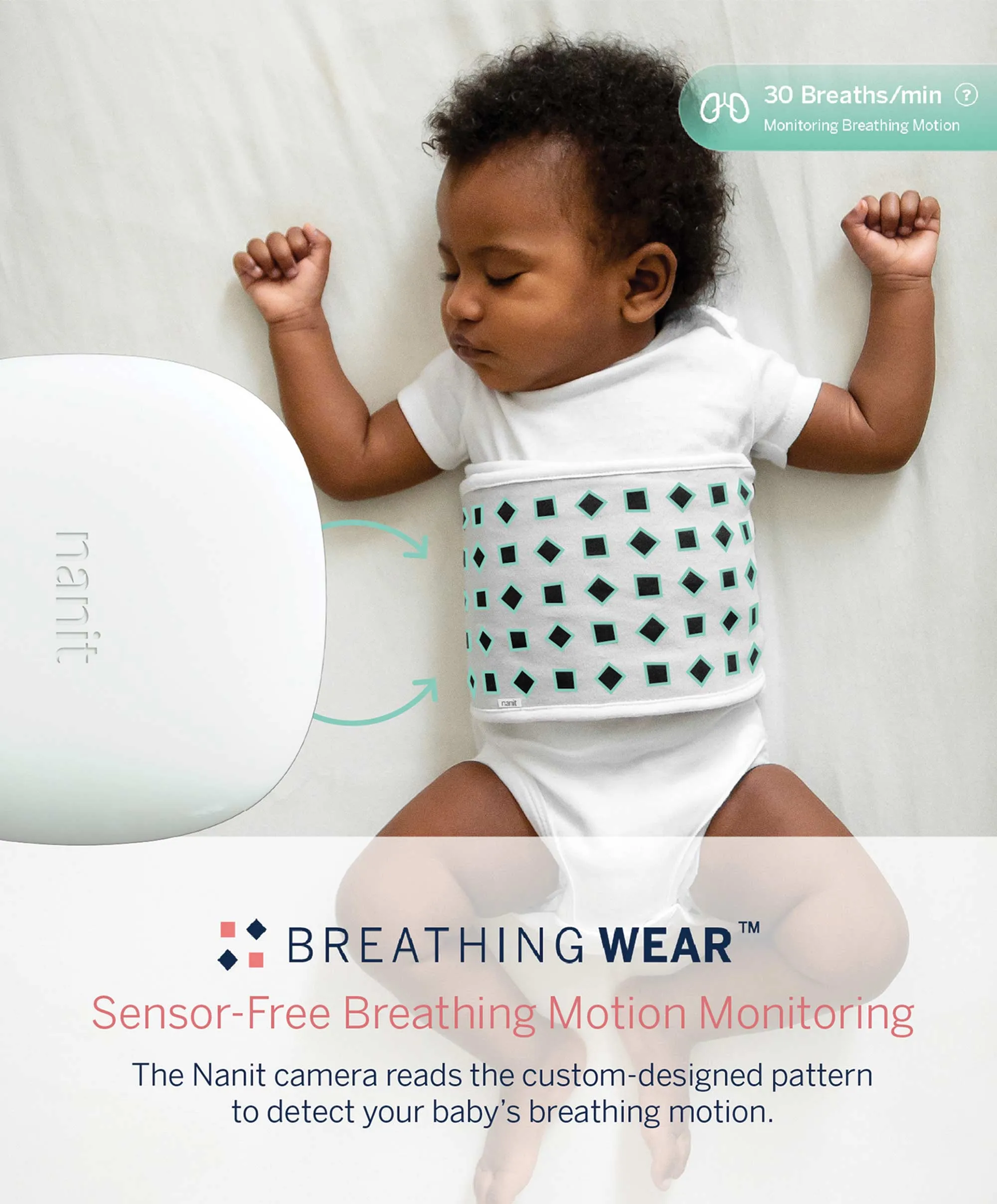 Nanit Pro Baby Monitor & Floor Stand - White