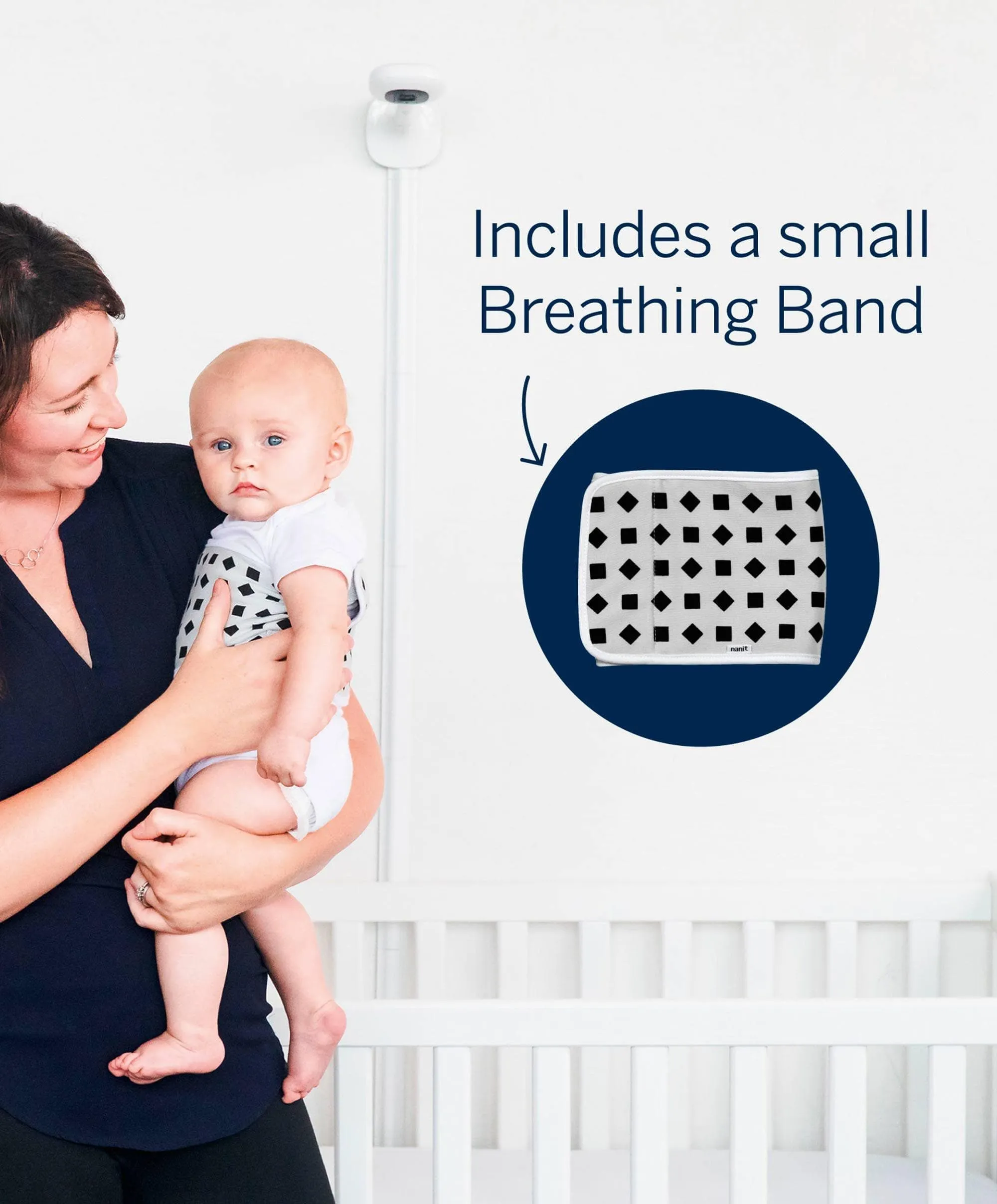 Nanit Pro Baby Monitor & Wall Mount - White