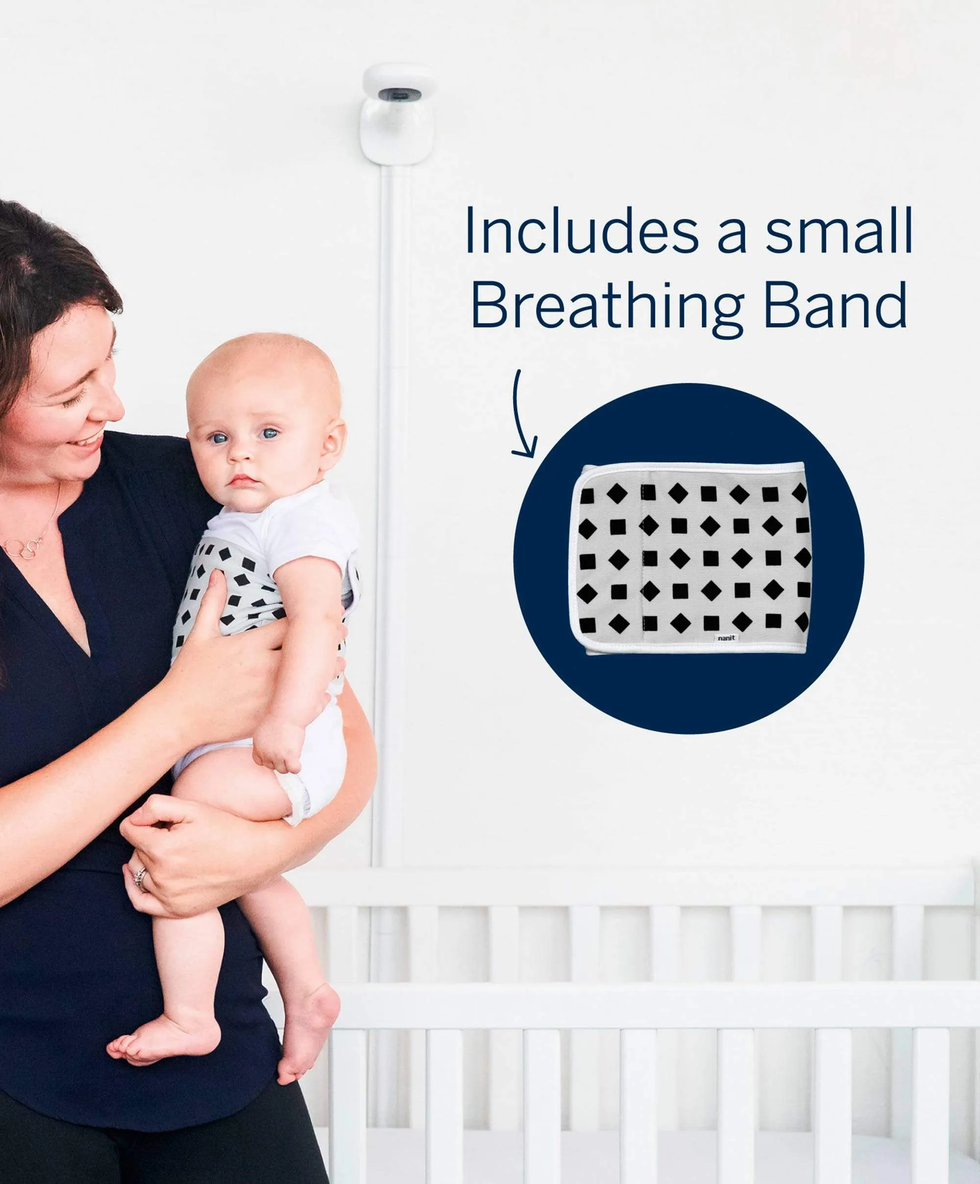 Nanit Pro Baby Monitor & Wall Mount - White