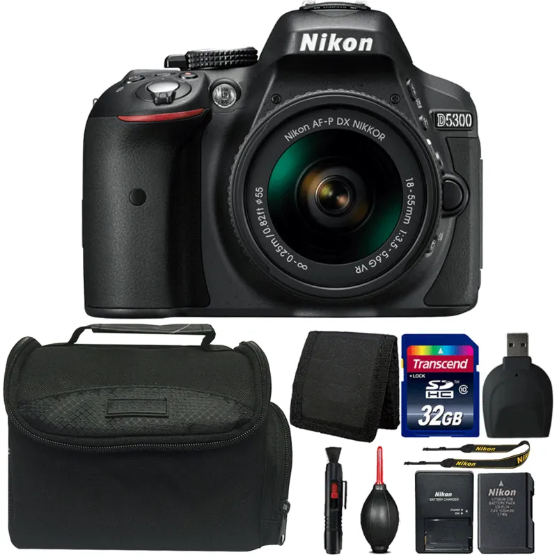 Nikon D5300 24.2MP Digital SLR Camera with 18-55mm Lens and Ultimate Accessories