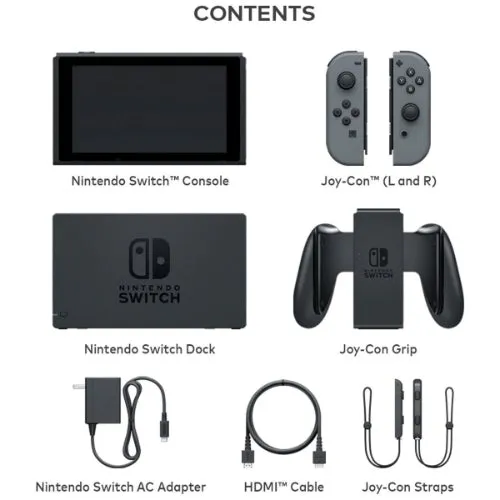 Nintendo Switch with Gray Joy‑Con - 32GB - Gray - Brand New