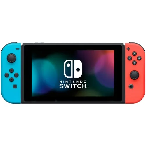 Nintendo Switch with Neon Blue and Neon Red Joy‑Con ( 2 Random Games) - 32GB - Neon Blue/Neon Red - Very Good
