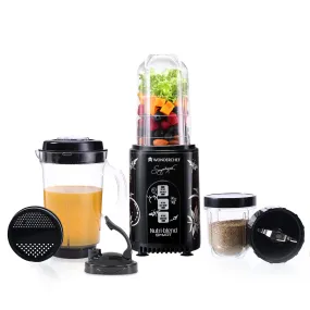Nutri Blend Smart 3 Jar Automatic Mixer Grinder with Dual Pulse Function|22000 RPM|100% Full Copper Motor|2 Unbreakable Jars|500 W|2 Years Warranty|Recipe book by Chef Sanjeev Kapoor| Black