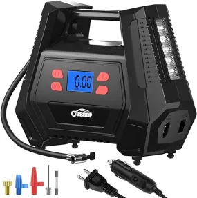 Compact Oasser 150 PSI Portable Air Compressor Tire Inflator
