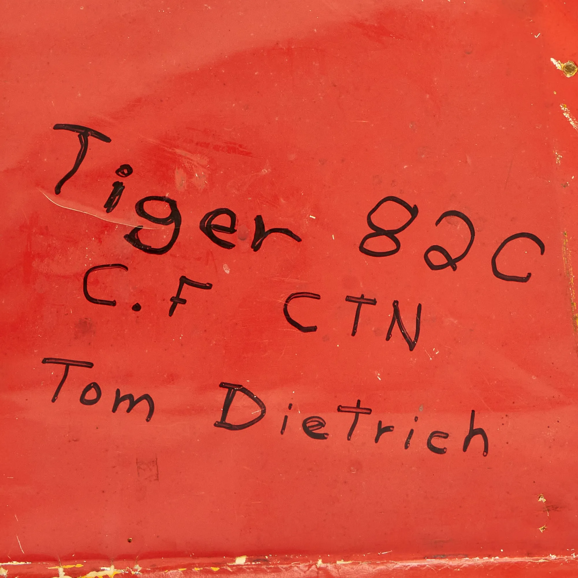 Original British WWII de Havilland DH.82 Tiger Moth Vertical Stabilizer Fin Aircraft Skin - 30” x 21”