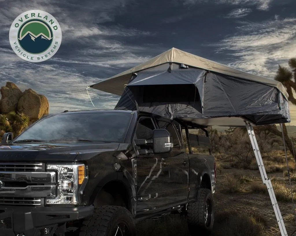 Overland Vehicle Systems Nomadic 4 Extended Roof Top Tent With Annex - Gray | Universal