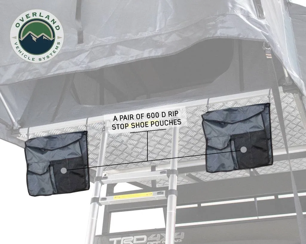 Overland Vehicle Systems Nomadic 4 Extended Roof Top Tent With Annex - Gray | Universal