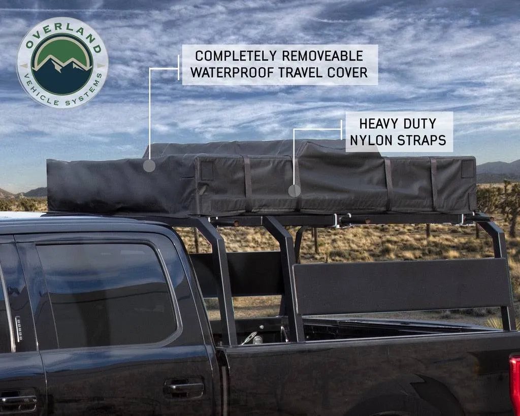 Overland Vehicle Systems Nomadic 4 Extended Roof Top Tent With Annex - Gray | Universal