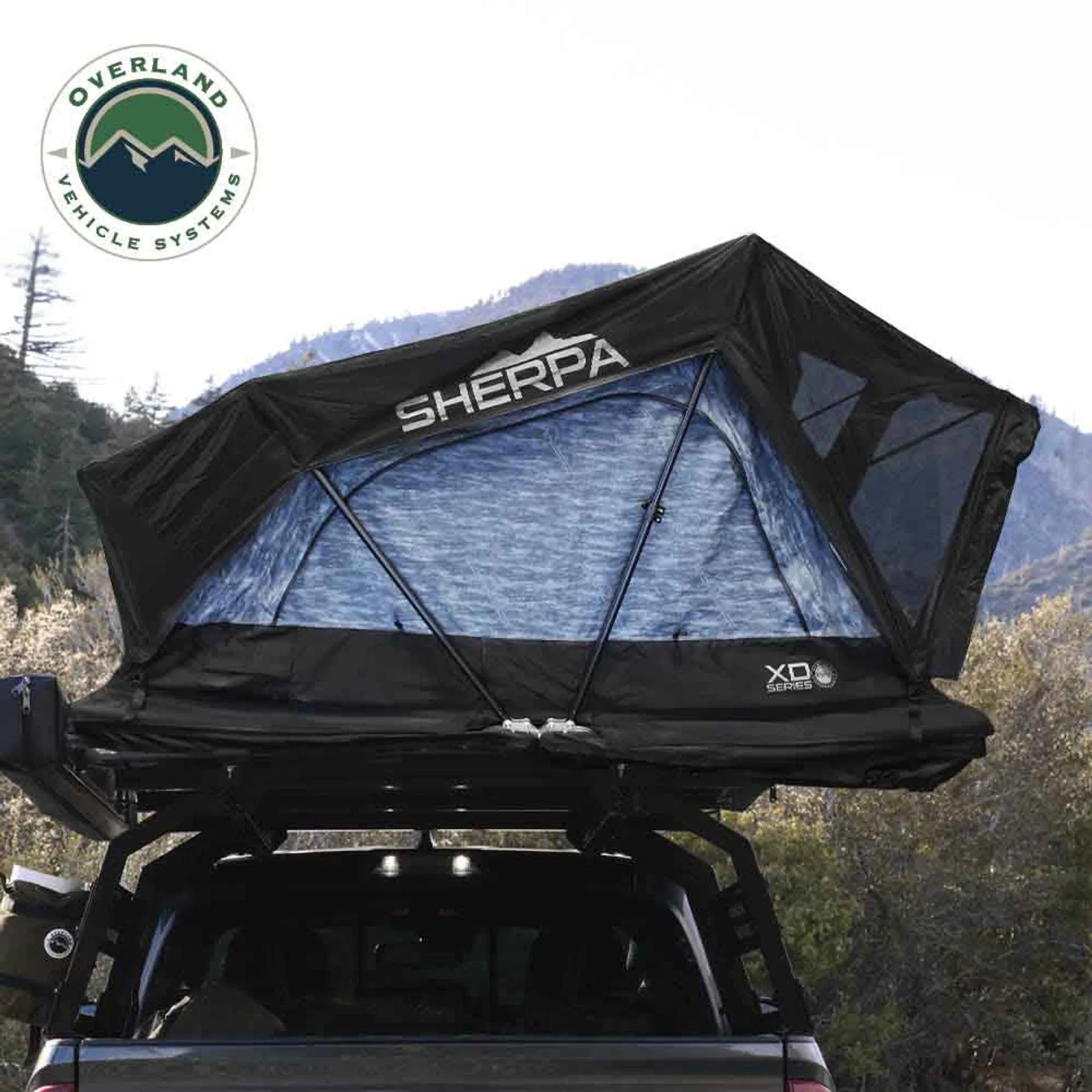 OVS XD Sherpa Hybrid Soft Shell Roof Top Tent, Blue Body & Black Rainfly